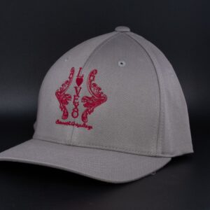 Grey and Red  Love XO Cap